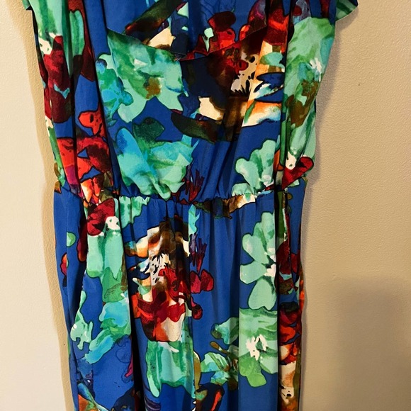 Cupio XS Jumpsuit Romper Wide Leg Cold Shoulder - Picture 6 of 6